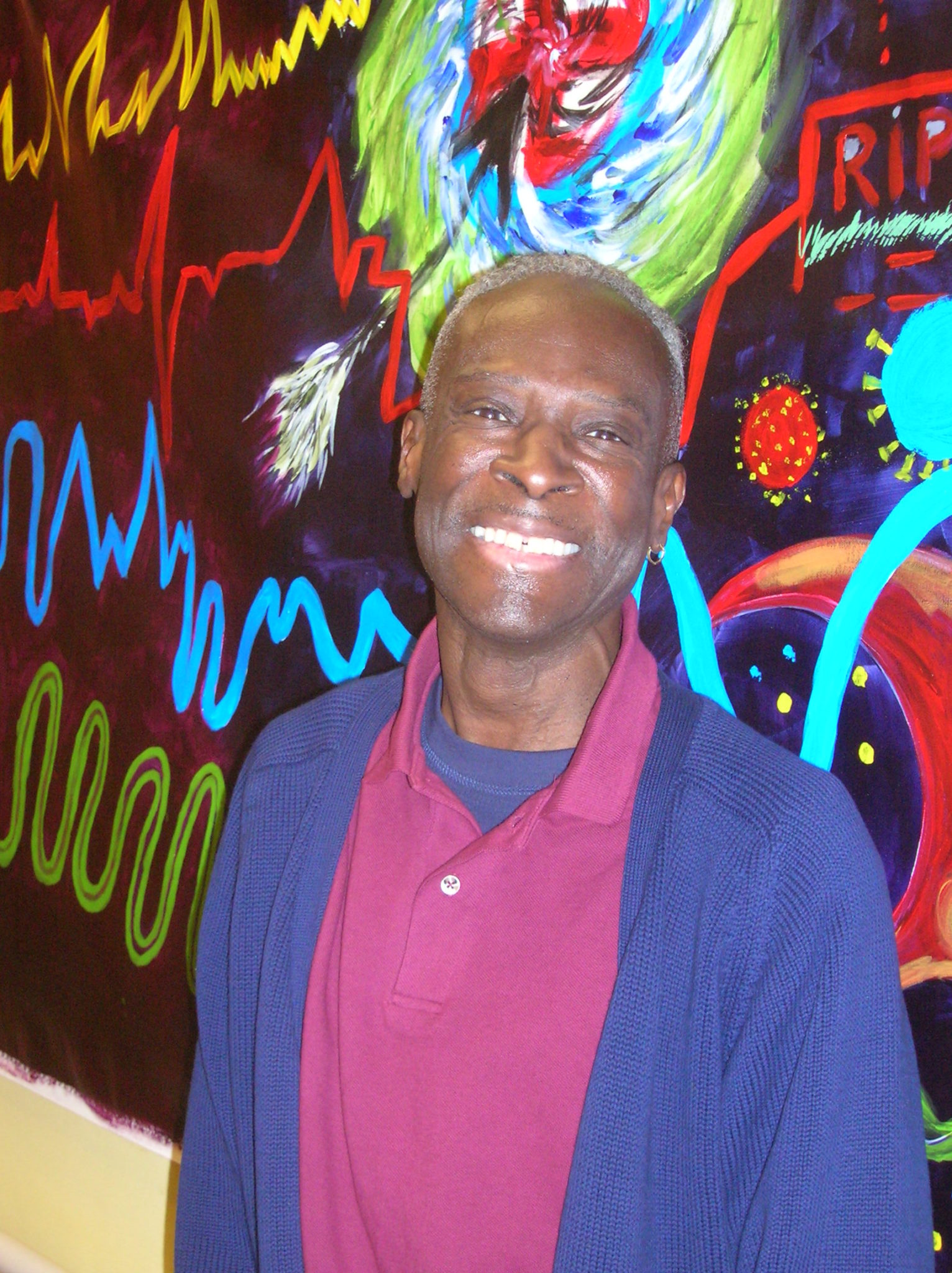 Kermit Turner, 59, attends a support group at Whitman-Walker Health for long-term survivors of HIV. 