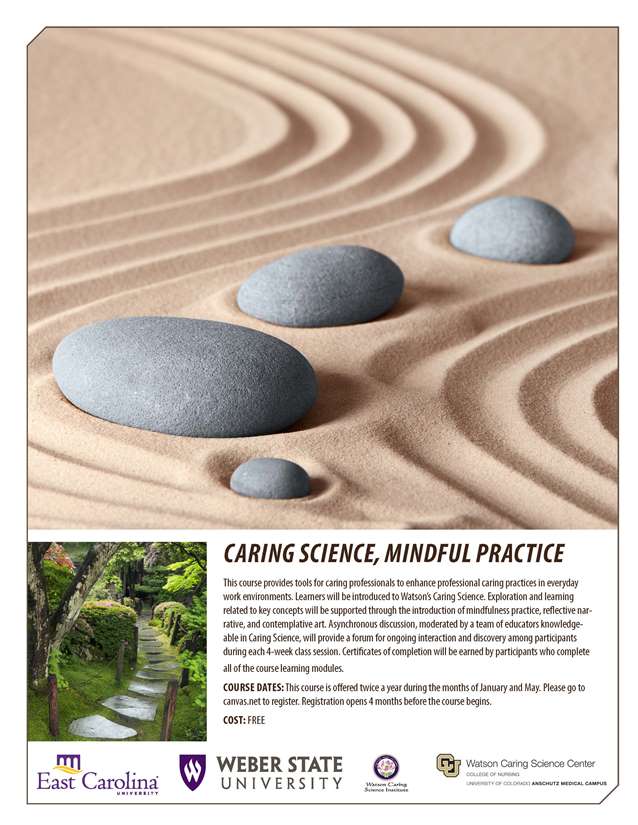 Caring Science, Mindful Practice MOOC Flyer