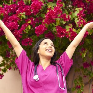 nurse outside