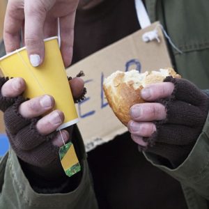 street nurse helping homeless