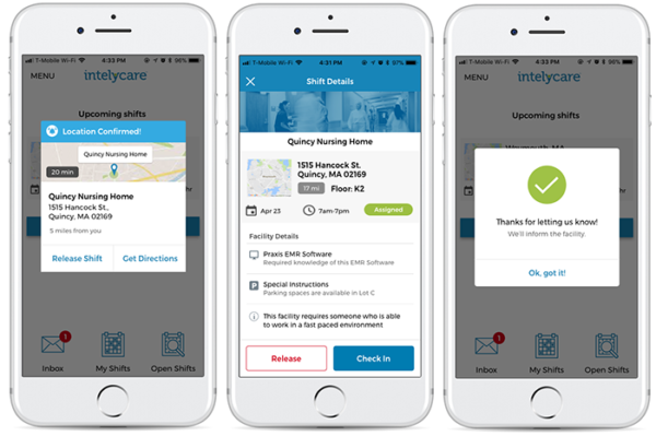 IntelyCare on-demand nursing app