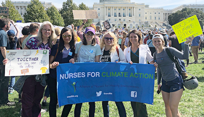 Nurses and other health providers are advocating for climate action.