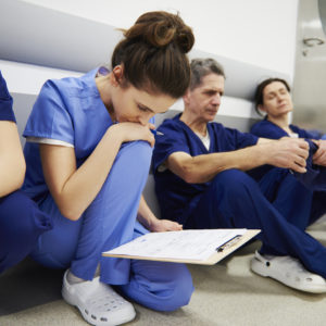 Nurses are overworked, with no respite in sight.