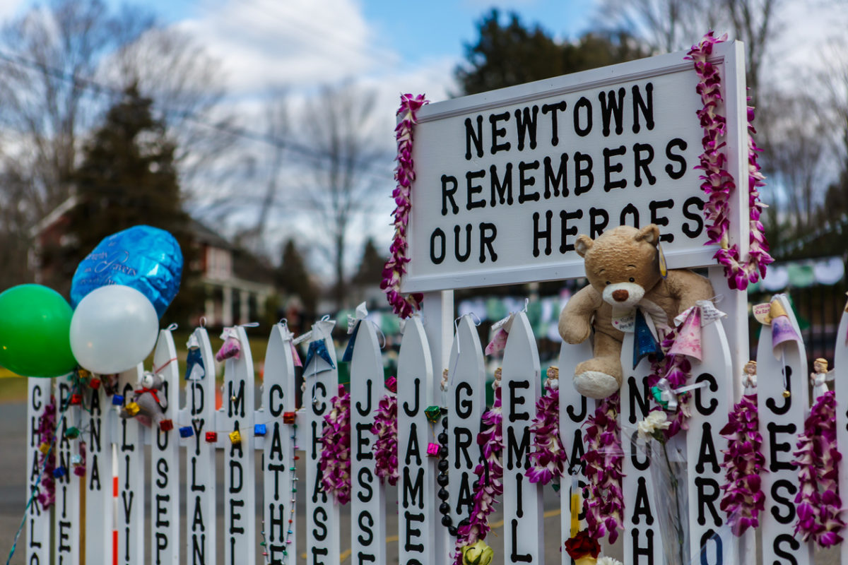 Site of mass shooting at Sandy Hook.
