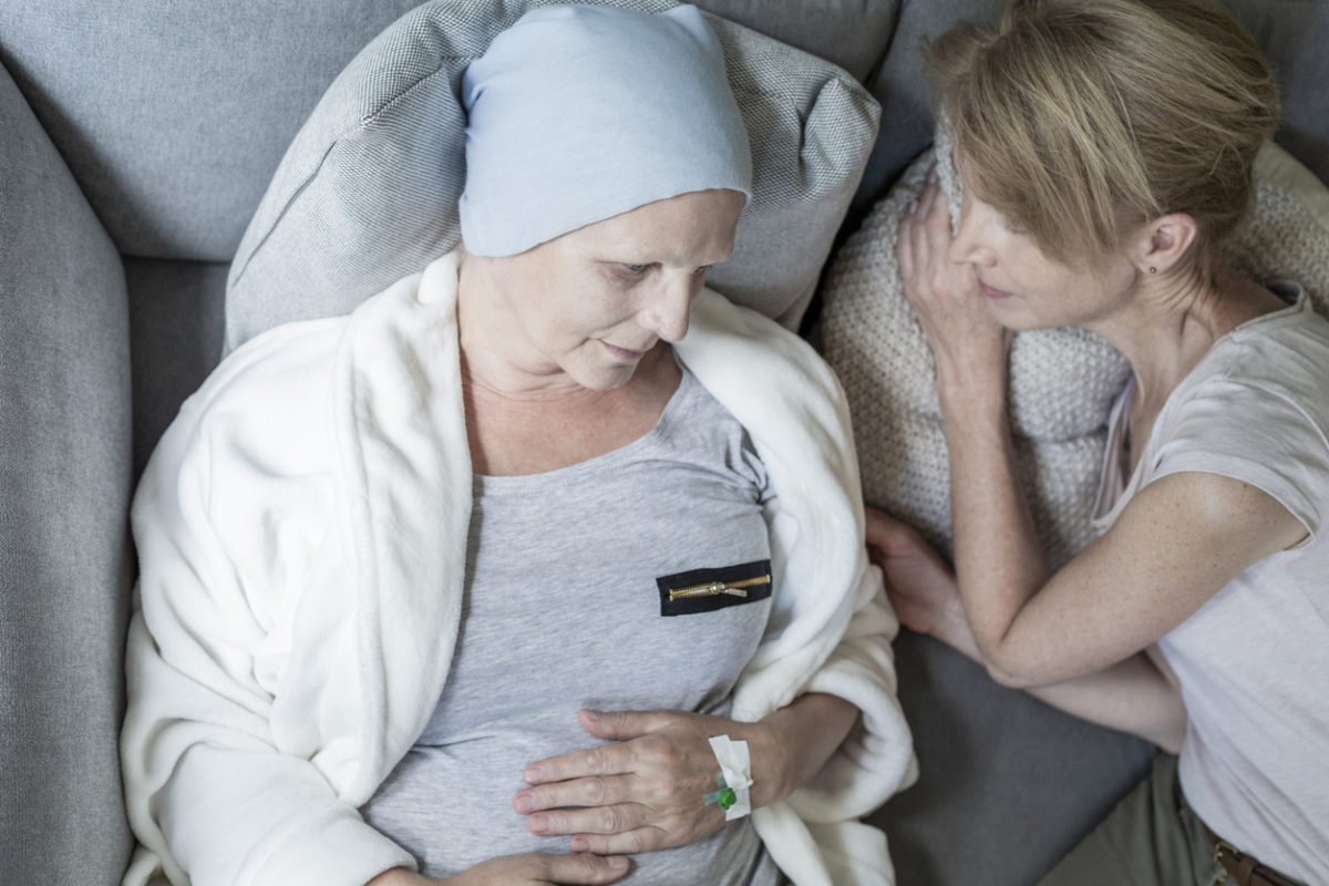 Hospice services at home.