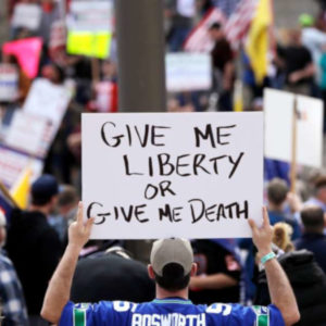 Some anti-vaccine groups are joining with anti-lockdown protesters