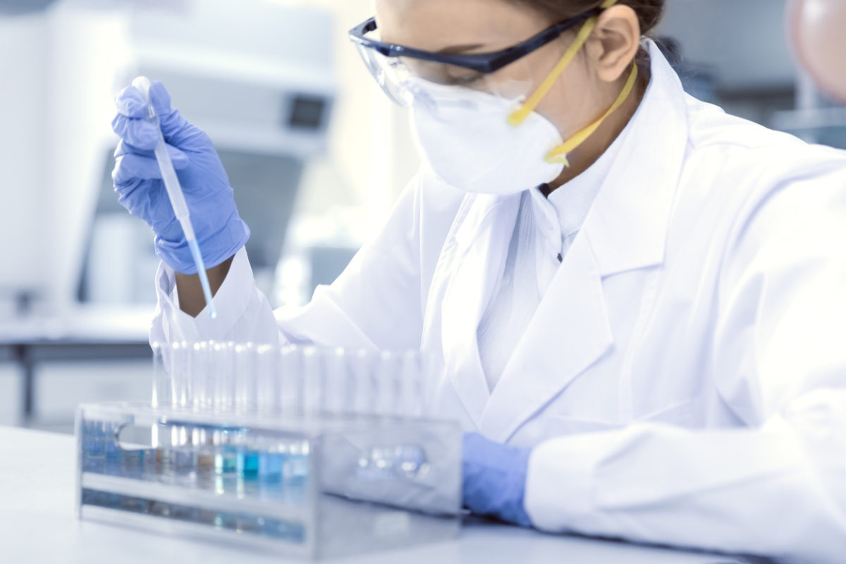 Nurse scientist at work.