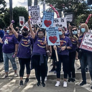California nurses went on strike in late June.