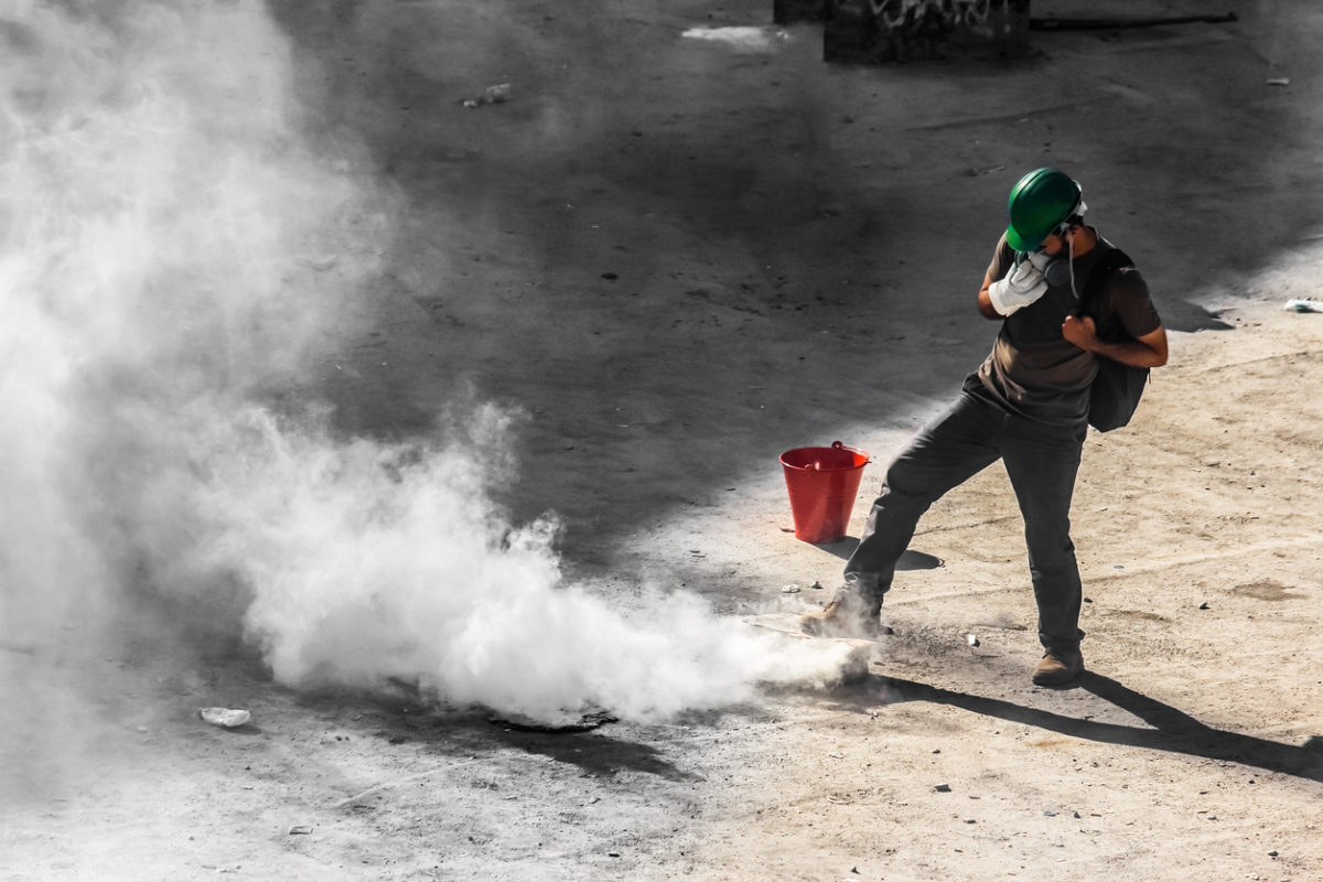 The American Thoracic Society has called for an end to use of tear gas against protesters.