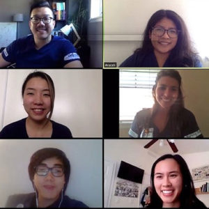 Students in the UCI Health Virtual Visitors program
