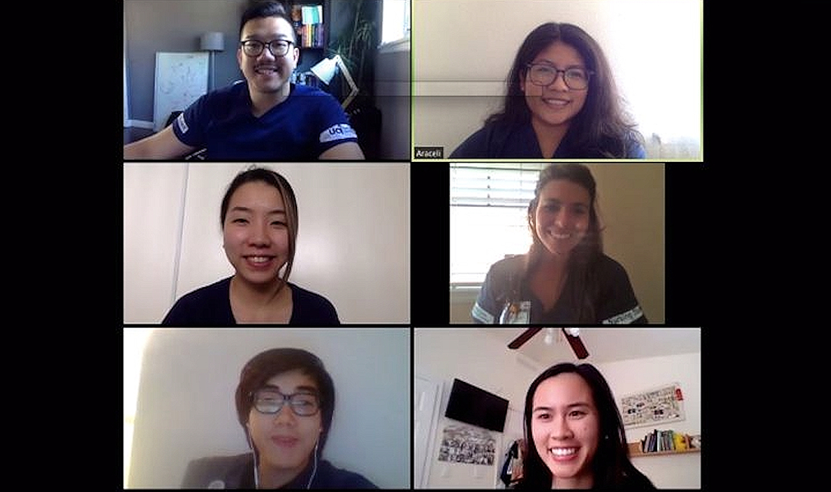 Students in the UCI Health Virtual Visitors program