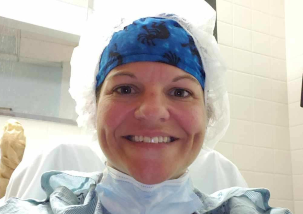 Nephrology nurse Sandy Nichols, RN.