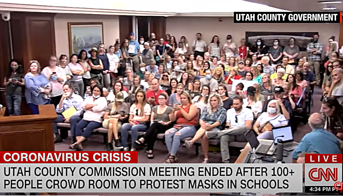 Anti-mask protests in Utah threatened to disrupt the opening of the new school year.