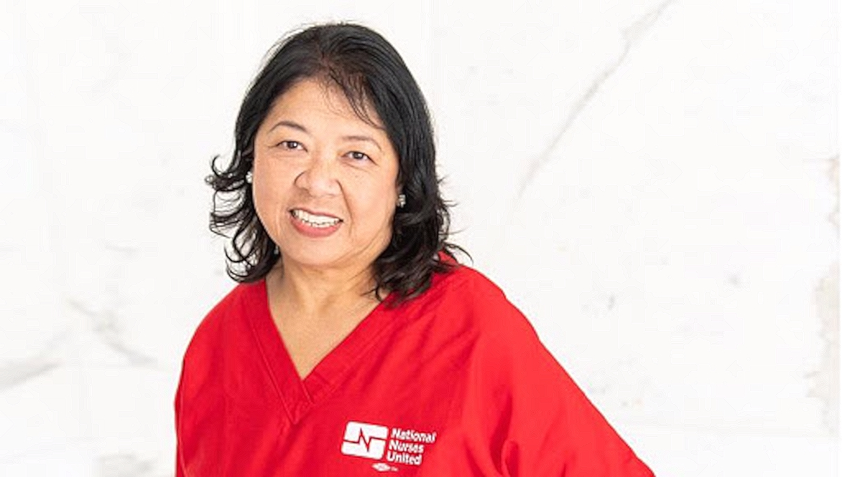 Zenei Cortez, Filipino nurse and president of National Nurses United