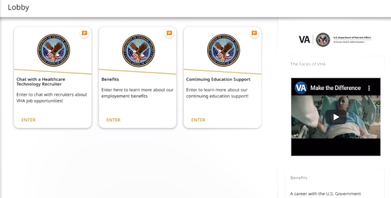 VA Virtual Career Fair Lobby