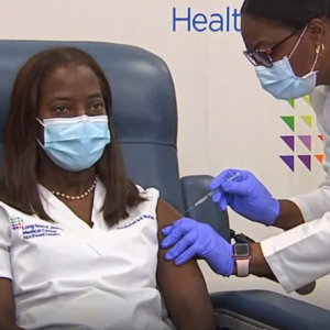 NY ICU nurse Sandra Lindsay received the first FDA approved Covid-19 vaccination.
