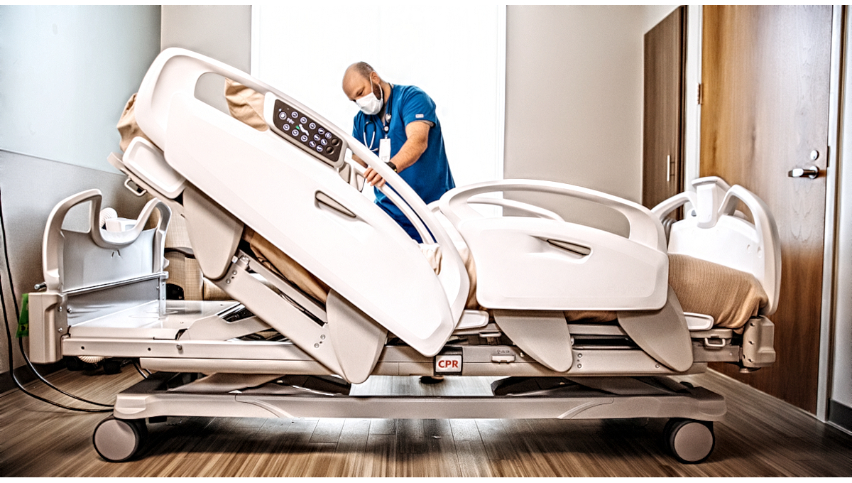 Hospital bed technology can reduce patient falls.