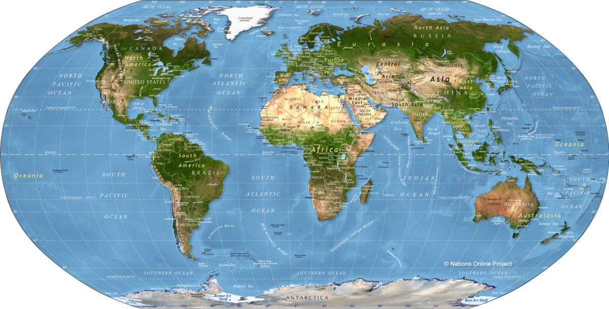 map of world