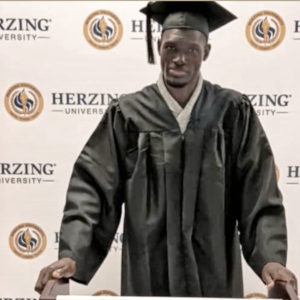 Nurse of the Week Richard Onyait received his BSN at Herzing in December 2020.
