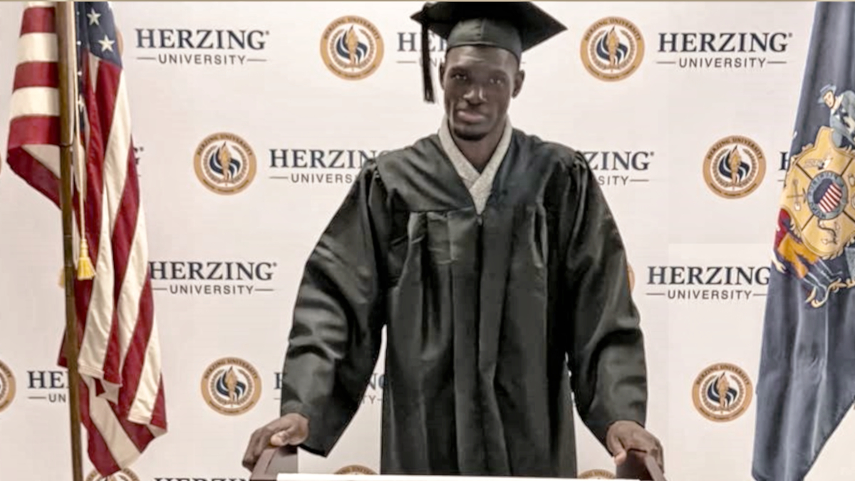 Nurse of the Week Richard Onyait received his BSN at Herzing in December 2020.