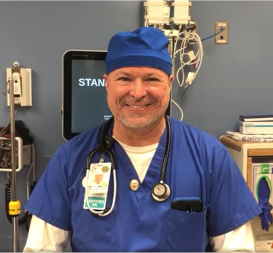 Nurse of the Week Timothy Aurelio, RN of Rhode Island.