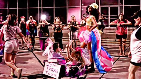Protect transgender kids rally. 