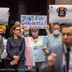 Trans kids rally in Texas, April 2021.