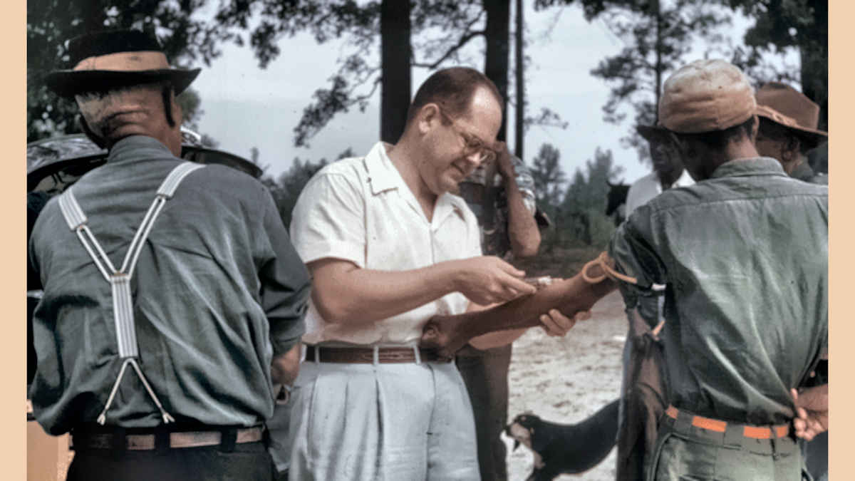 Photo from Tuskegee syphilis experiment, 1932-1972.