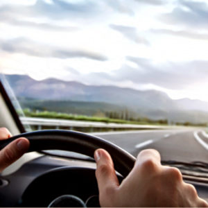 Hands on steering wheel. A DNP degree will help you steer the future of nursing.