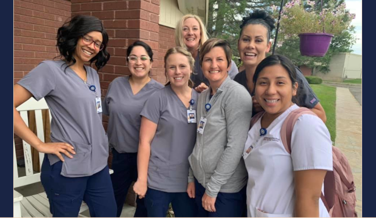 Nursing students at Nightingale College