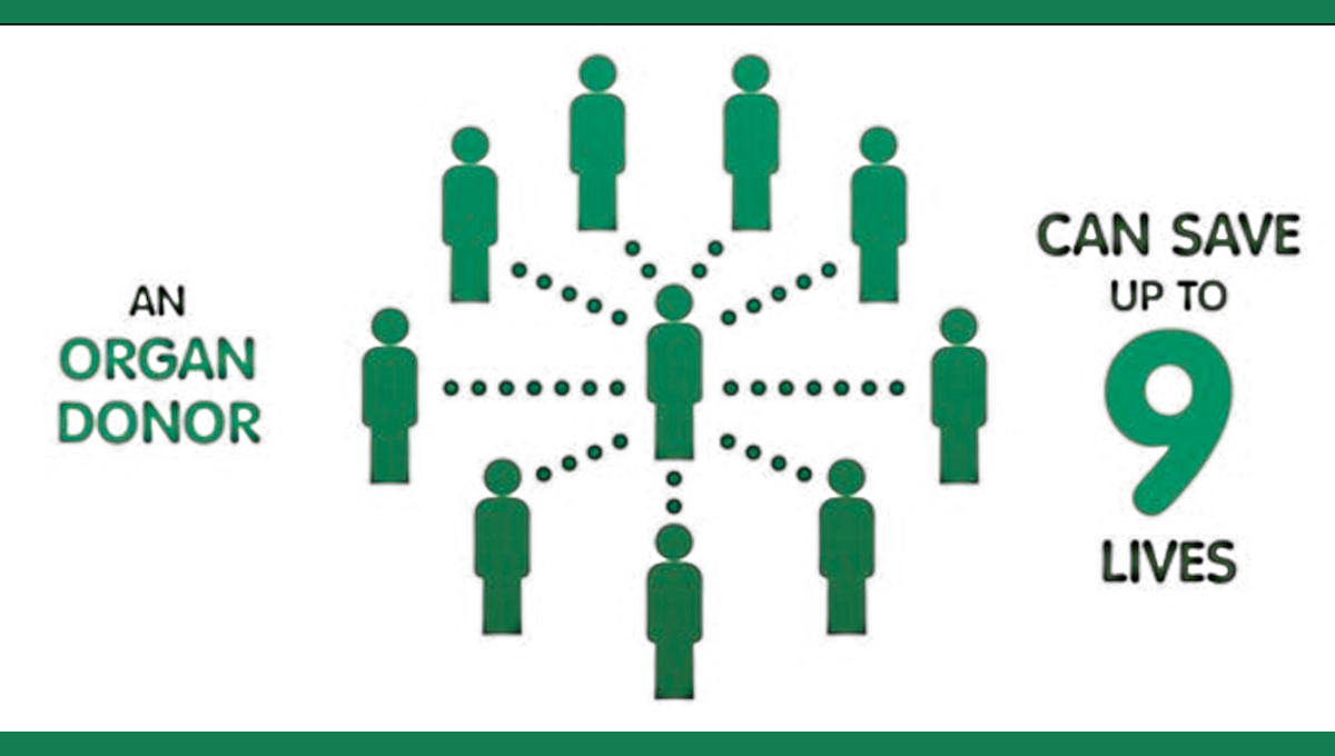 Organ donation and living organ donation can save up to 9 lives.