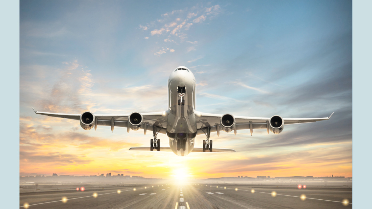 Airplane takeoff: travel nursing has peaked during the pandemic.