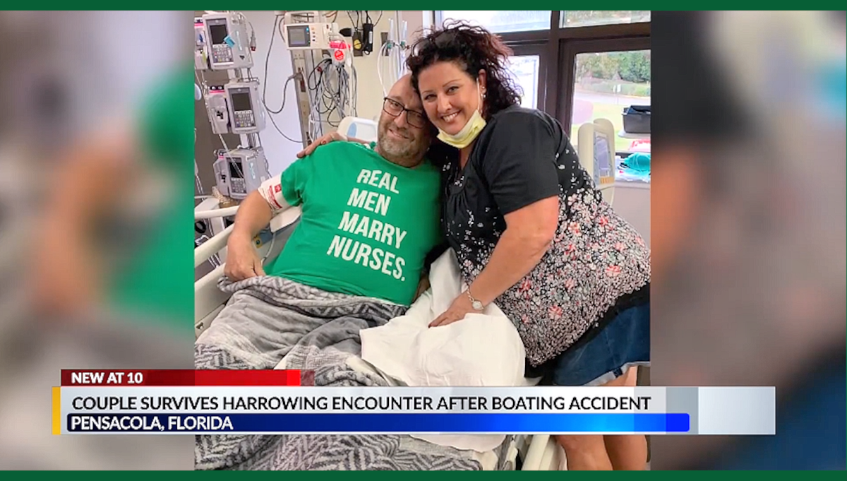 Tammy Brown, RN with husband Rob.