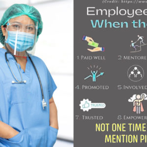 Nurse in full PPE. Nurses need better pay, respect, and a voice at the table.