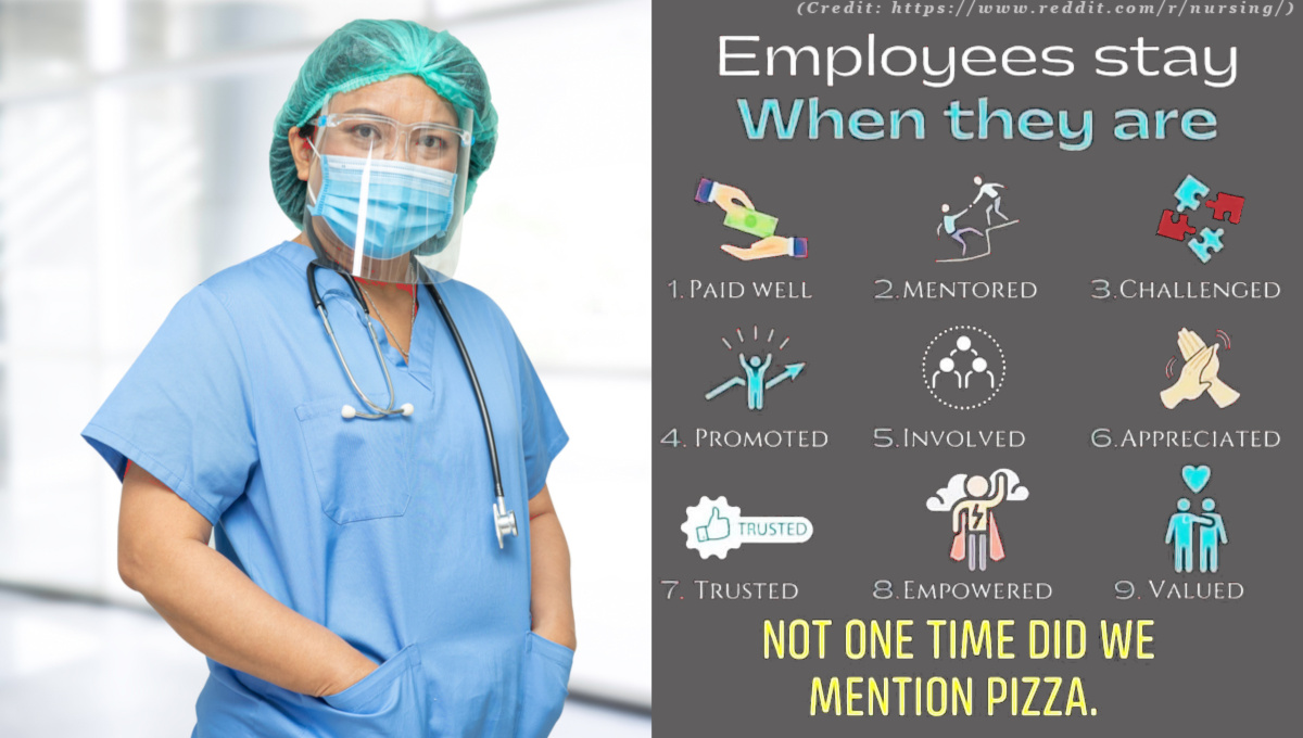 Nurse in full PPE. Nurses need better pay, respect, and a voice at the table.