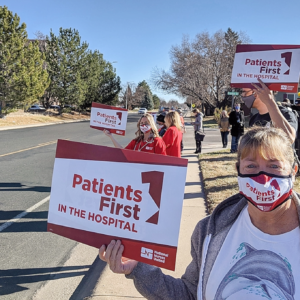 Nurses at Longmont United Hospital in Longmont, Colorado, are among those attempting to unionize.