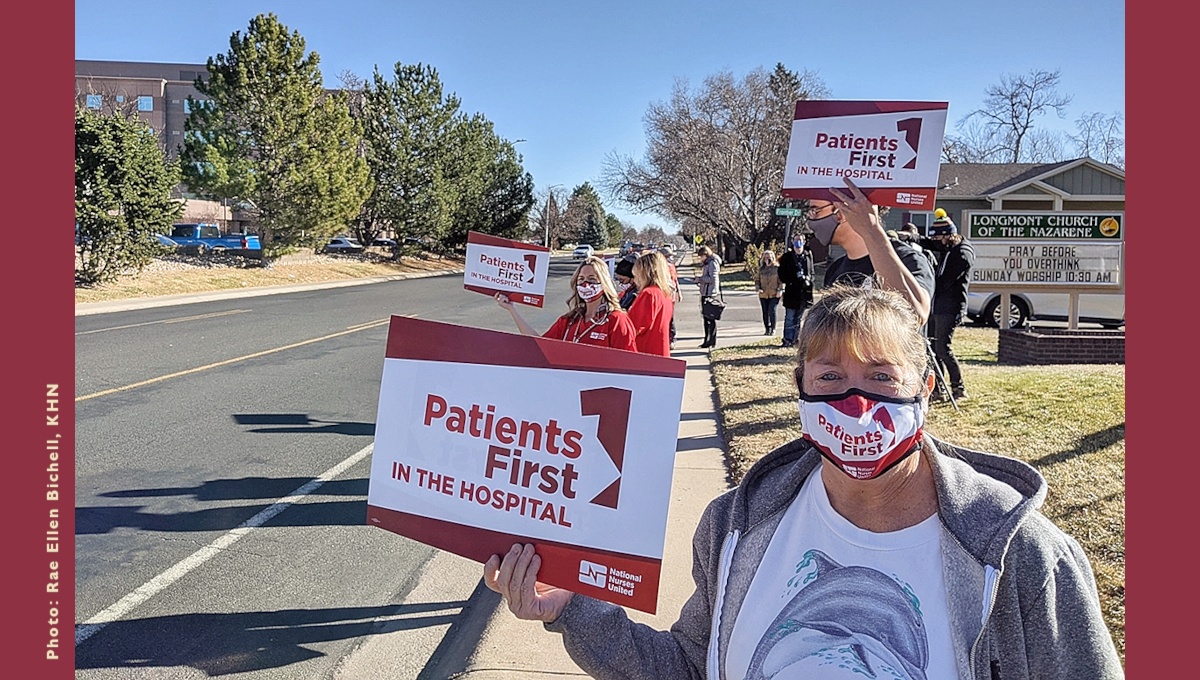 Nurses at Longmont United Hospital in Longmont, Colorado, are among those attempting to unionize.