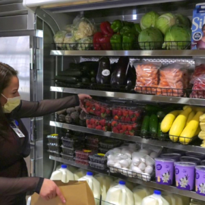 Park City Utah hospital has a popup grocery for health workers.