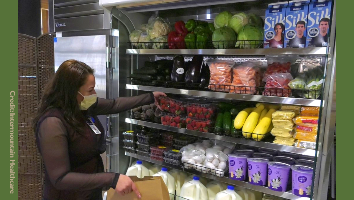 Park City Utah hospital has a popup grocery for health workers.