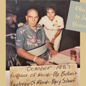 Nurse of the Week Mary Schaff in 1987.