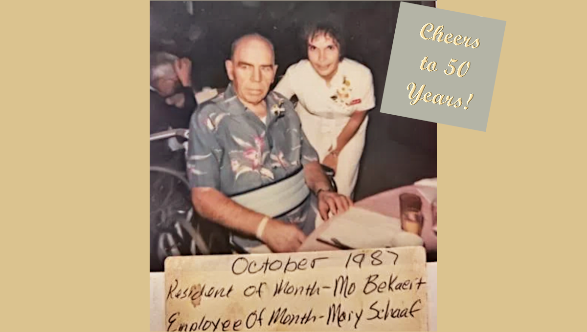 Nurse of the Week Mary Schaff in 1987.