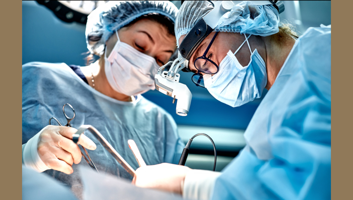 Surgical team: Nurses and surgeons in the operating room.