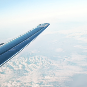 View from passenger jet window. Travel nursing concept.
