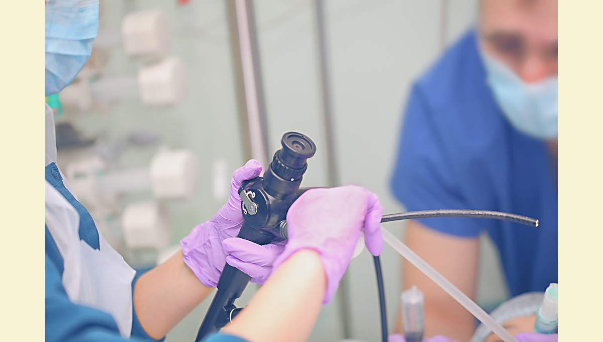Nursing student on clinical round.