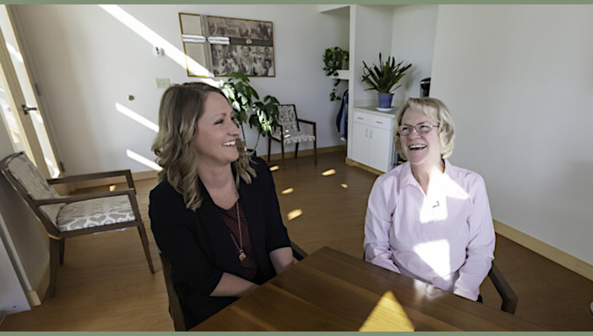 Rochelle Rindels, MSN, RN, QCP and mom Nancy Van Dam, RN.