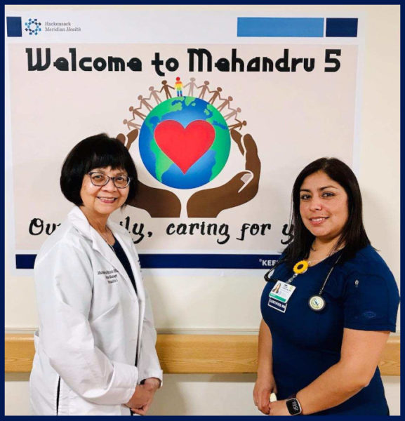 Nurse of the Week Johana Torres, with Maribelle Delmundo