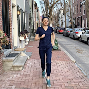 Nurse of the Week and marathoner Sam Roecker, RN.