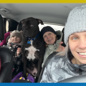LPN Olga Finnelly with family in Ukraine, 2022.