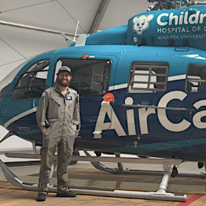 Flight nurse Jason Herman, BSN, RN.