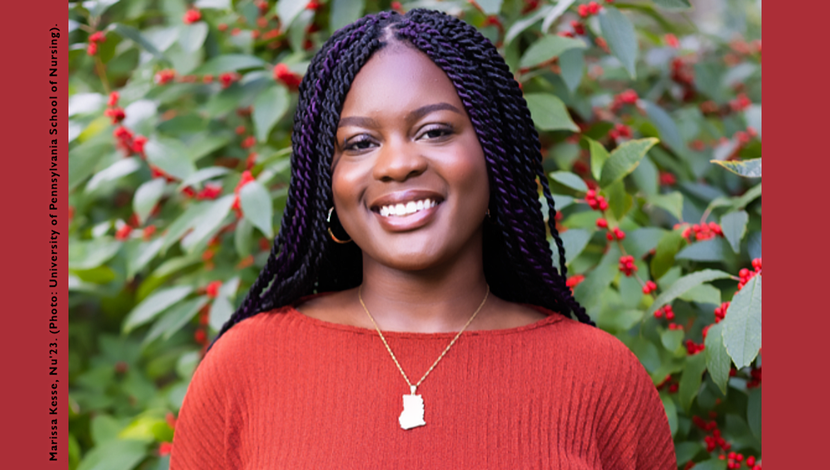 U Pennsylvania BSN student Marissa Kesse (Nu'23).